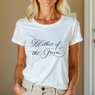 Mutter des Bräutigams - Elegantes Script-Brautpart Tri-Blend Shirt