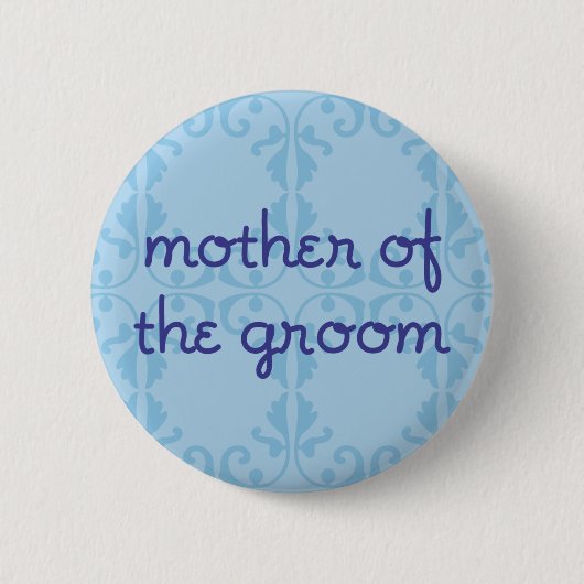 Mutter des Bräutigams (Entwurf 3) Button (Vorderseite)