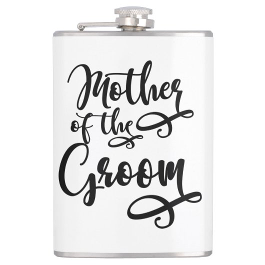 Mutter des Bräutigams Flachmann (Vorderseite)