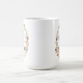 Mutter des Bräutigams, Kalligrafie, Blumenreath-7 Kaffeetasse (Mittel)