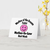 Mutter des Bräutigams Karte (Gelbe Blume)