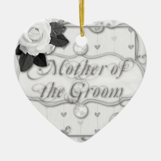 Mutter des Bräutigams Keramikornament (Vorne)