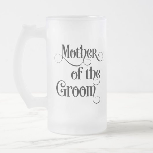 Mutter des Bräutigams, Mattglas Bierglas (Links)