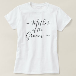 Mutter des Bräutigams modernes Skript T-Shirt