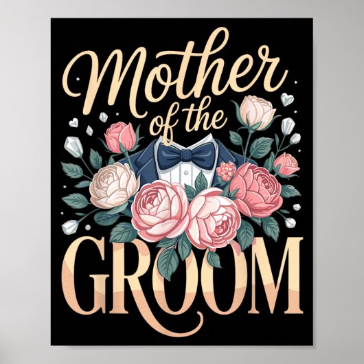 Mutter des Bräutigams Mutter Mama Poster (Vorne)