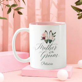 Mutter des Bräutigams | Wasserfarbene Blumenstrauß Zweifarbige Tasse