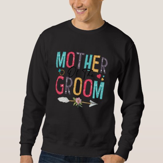 Mutter des Brautparty Groom Hochzeit Sweatshirt (Vorderseite)