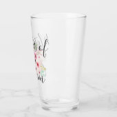 MUTTER DES Brautparty "Watercolor floral" Glas (Links)