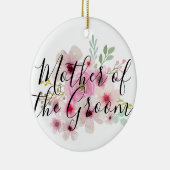 MUTTER DES Brautparty "Watercolor floral" Keramik Ornament (Rechts)