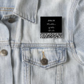 Mutter des BrautSchwarz-weißen Zebra-individuellen Button (Beispiel)