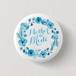 Mutter des Brautwatercolor-Button-Knopfes Button