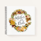 Mutter des Bride Autumn Wedding Gästebuch Notizblock (Vorderseite)