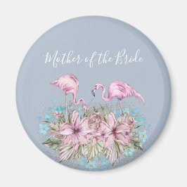 MUTTER DES BRIDE Blushing Flamingo Tropical Weddin Magnet