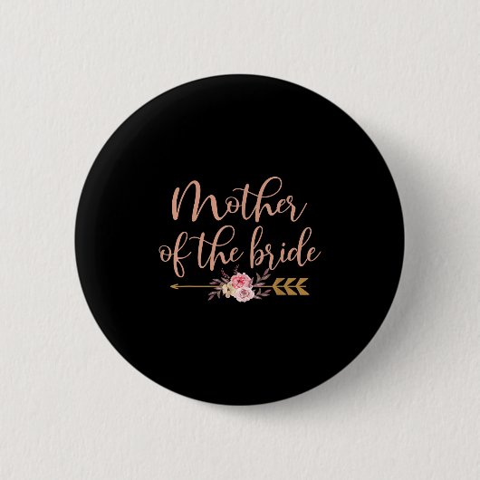 Mutter des Bride-Brautparty-Geschenkes Hochzeitsfe Button (Vorderseite)