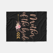 Mutter des Bride-Brautparty-Geschenkes Hochzeitsfe Fleecedecke (Vorderseite (Horizontal))