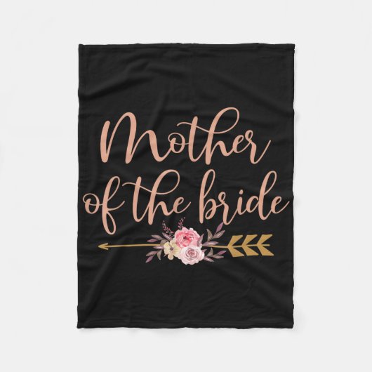 Mutter des Bride-Brautparty-Geschenkes Hochzeitsfe Fleecedecke (Vorderseite)
