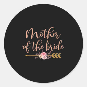 Mutter des Bride-Brautparty-Geschenkes Hochzeitsfe Runder Aufkleber