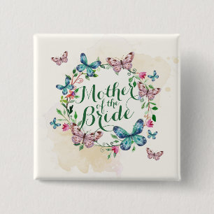 Mutter des Bride Butterfly-Buttons Button