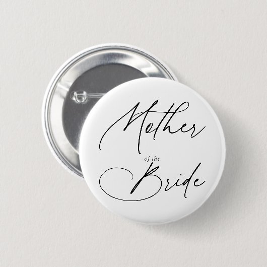 Mutter des Bride Chic-Skripts Button (Vorne & Hinten)