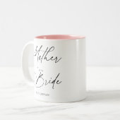 Mutter des Bride Chic-Skripts Zweifarbige Tasse (Vorderseite Links)