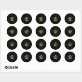 Mutter des Bride Cool Bridal Wedding Hen Party Runder Aufkleber (Blatt)