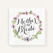 Mutter des Bride Elegant Wreath-Notebooks Notizblock (Vorderseite)
