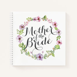 Mutter des Bride Elegant Wreath-Notebooks Notizblock