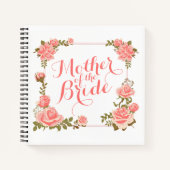 Mutter des Bride Elegant Wreath-Notebooks Notizblock (Vorderseite)