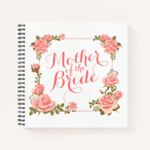 Mutter des Bride Elegant Wreath-Notebooks Notizblock