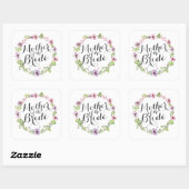 Mutter des Bride Elegant Wreath Sticker Siegel (Blatt)