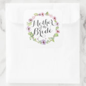 Mutter des Bride Elegant Wreath Sticker Siegel (Tasche)