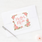 Mutter des Bride Elegant Wreath Sticker Siegel (Umschlag)