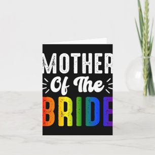 Mutter des Bride Gay Lesbian Hochzeitspass Karte