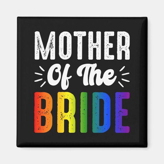 Mutter des Bride Gay Lesbian Hochzeitspass Magnet (Vorne)