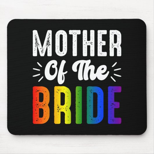 Mutter des Bride Gay Lesbian Hochzeitspass Mousepad (Vorne)