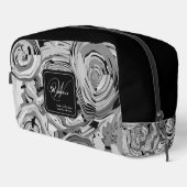 Mutter des Bride-Geschenkes elegantes Muster Monog Waschbeutel (Rechte Ecke)