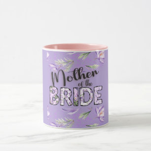 Mutter des Bride Lavender Crocus Personalisiert Tasse