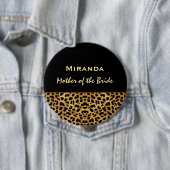 Mutter des Bride Leopard Print Individuelle Name V Button (Beispiel)