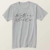 Mutter des Bride Niedlich Script Brautparty Shirt (Design vorne)