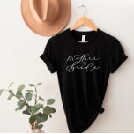 Mutter des Bride Niedlich Script Brautparty Shirt<br><div class="desc">Jeden Tag fügen wir neue Designs hinzu!</div>
