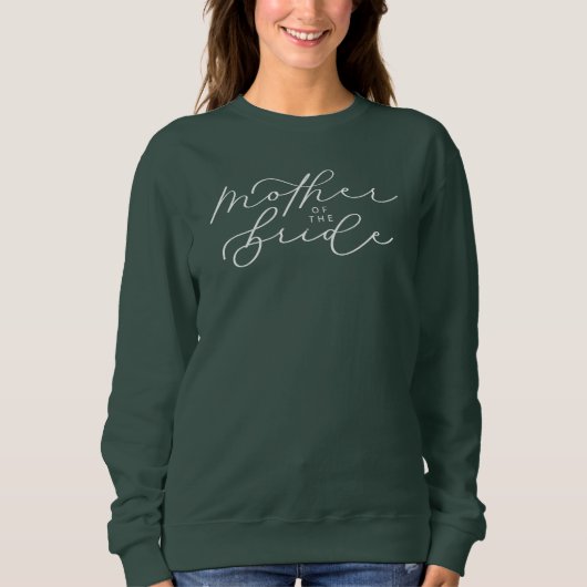 Mutter des Bride-Niedlich-Script-Brautparty Sweatshirt (Vorderseite)
