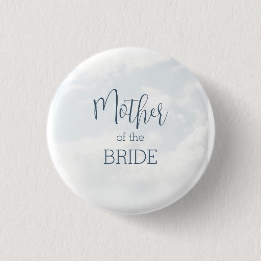 Mutter des Bride On Cloud Nine Brautparty Button (Vorderseite)