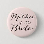 Mutter des Bride Wedding Brautparty Button (Vorderseite)