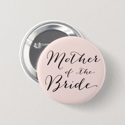 Mutter des Bride Wedding Brautparty Button (Vorne & Hinten)