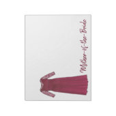 Mutter des Bride Wedding Brautparty Notepad Notizblock (Rotiert)