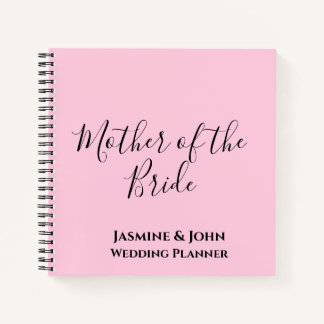 Mutter des Bride Wedding Planers Notizblock