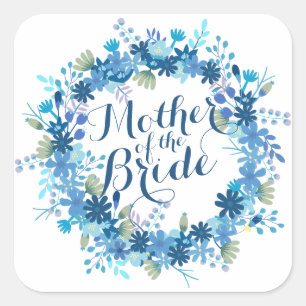 Mutter des Bride Winter Wedding Sticker Siegel