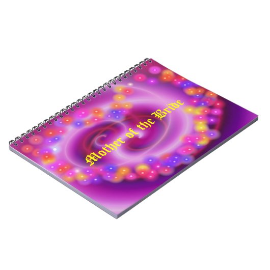 Mutter des Bride Wirbel Heart Notebook Notizblock (Linke Seite)