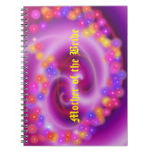 Mutter des Bride Wirbel Heart Notebook Notizblock (Vorderseite)
