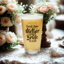 Mutter des Bridenamens Glass Wedding Elterngeschen